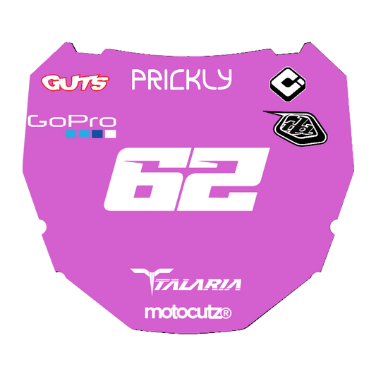 CUSTOM ODI NUMBER PLATE DECAL