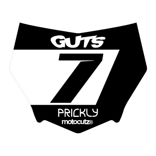 CUSTOM MOTOCUTZ FRONT PLATE DECAL