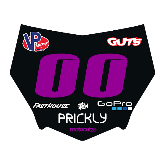 CUSTOM MOTOCUTZ FRONT PLATE DECAL