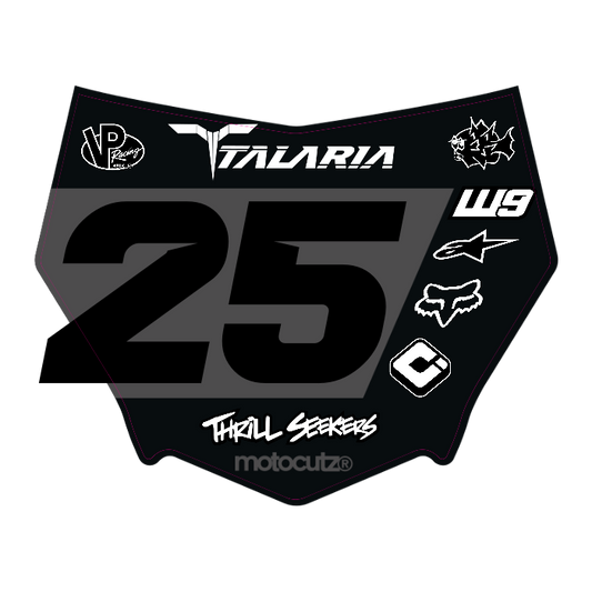 CUSTOM MOTOCUTZ FRONT PLATE DECAL