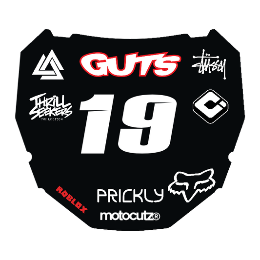 CUSTOM ODI NUMBER PLATE DECAL
