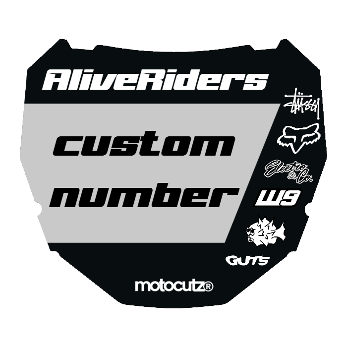CUSTOM ODI NUMBER PLATE DECAL