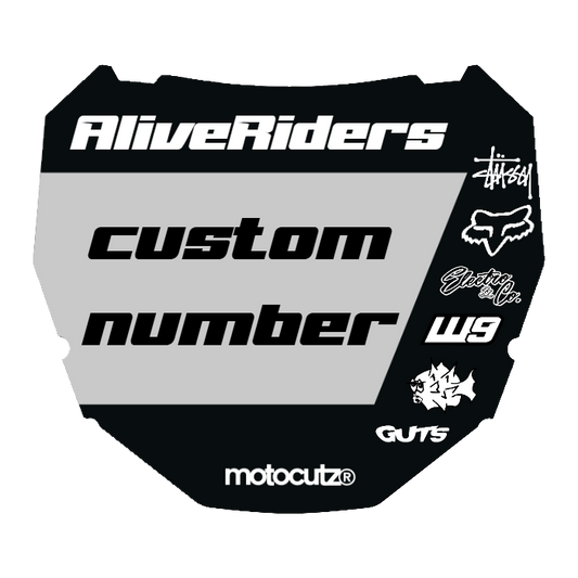 CUSTOM ODI NUMBER PLATE DECAL