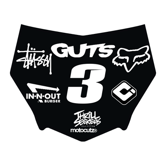 CUSTOM MOTOCUTZ FRONT PLATE DECAL