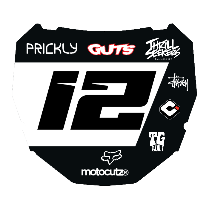 CUSTOM ODI NUMBER PLATE DECAL