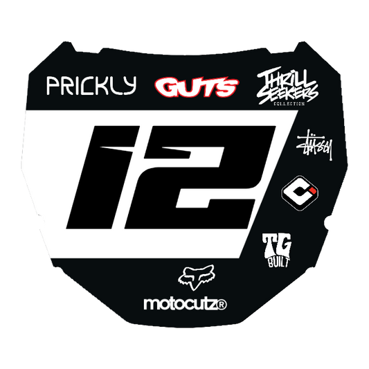 CUSTOM ODI NUMBER PLATE DECAL