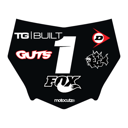 CUSTOM MOTOCUTZ FRONT PLATE DECAL