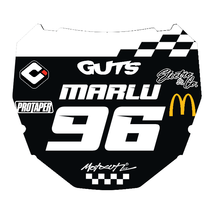 CUSTOM ODI NUMBER PLATE DECAL