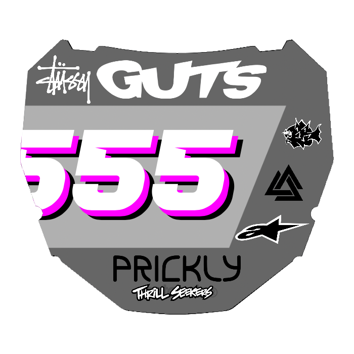 CUSTOM ODI NUMBER PLATE DECAL