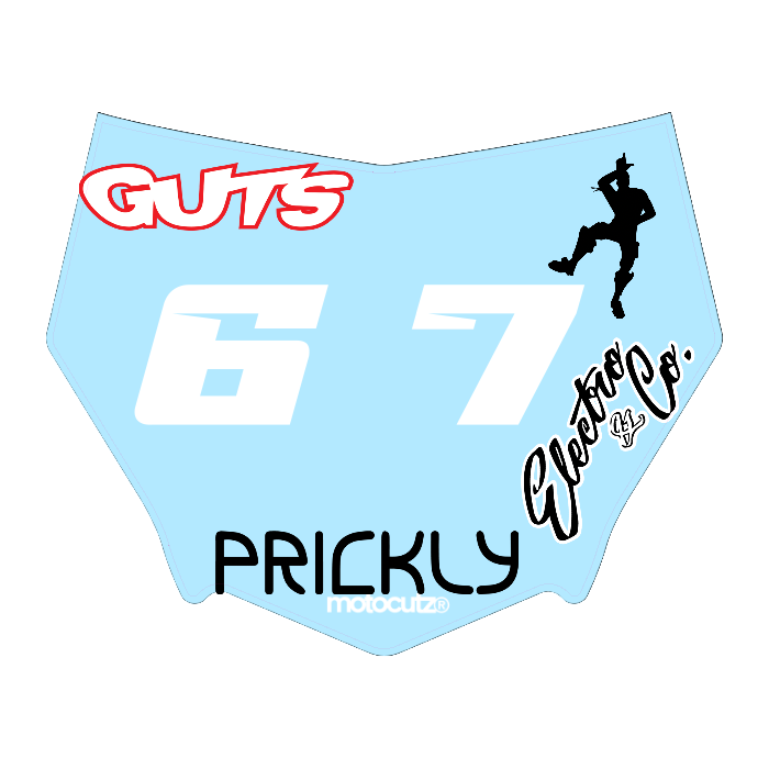 CUSTOM MOTOCUTZ FRONT PLATE DECAL