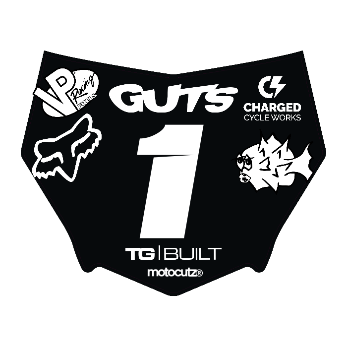 CUSTOM MOTOCUTZ FRONT PLATE DECAL
