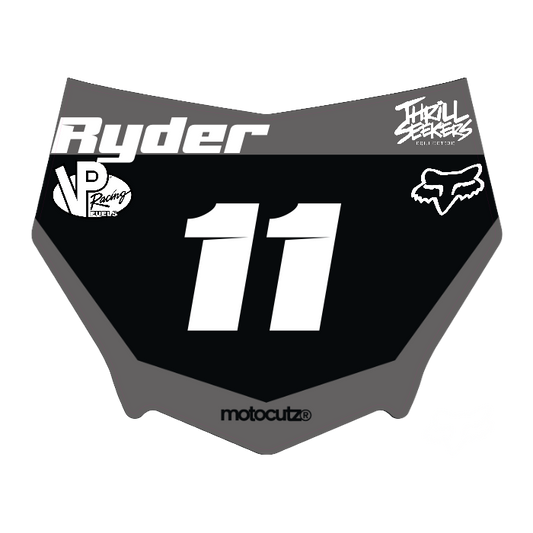 CUSTOM MOTOCUTZ FRONT PLATE DECAL