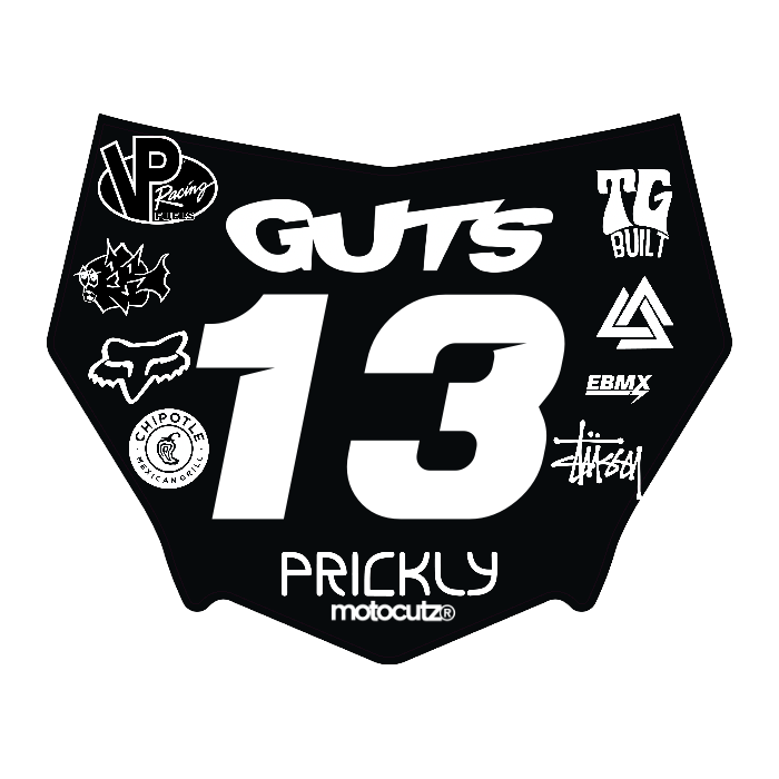 CUSTOM MOTOCUTZ FRONT PLATE DECAL
