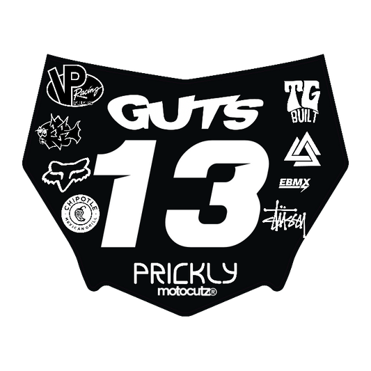 CUSTOM MOTOCUTZ FRONT PLATE DECAL