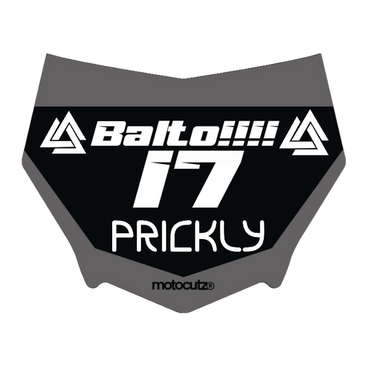 CUSTOM MOTOCUTZ FRONT PLATE DECAL