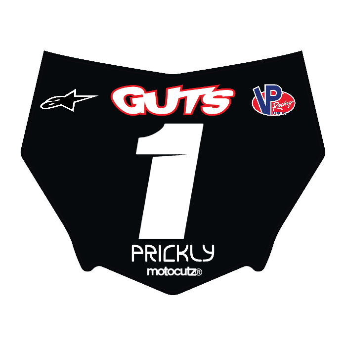 CUSTOM MOTOCUTZ FRONT PLATE DECAL