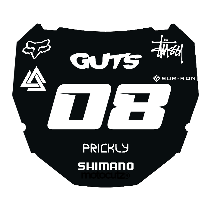 CUSTOM ODI NUMBER PLATE DECAL