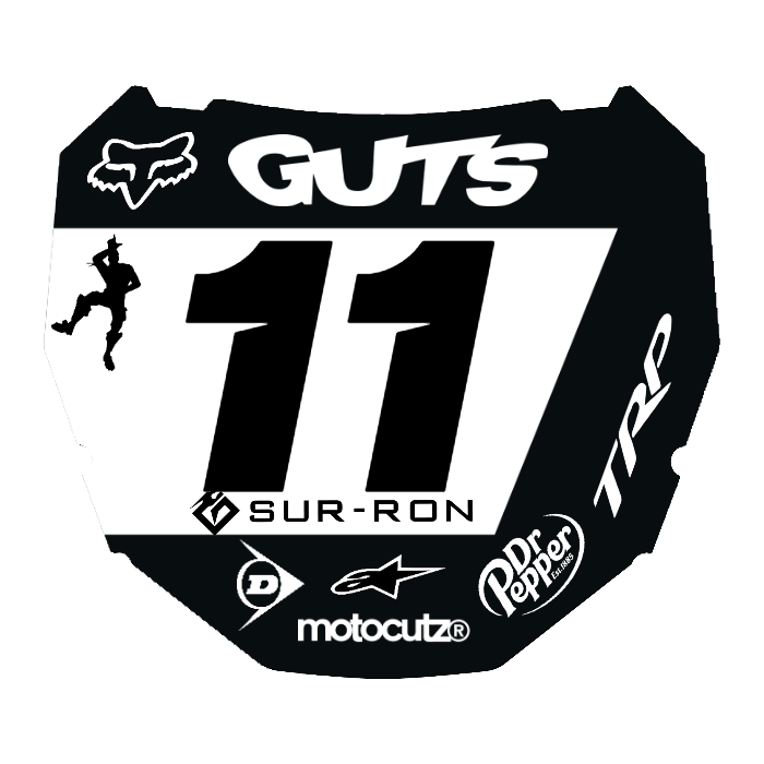 CUSTOM ODI NUMBER PLATE DECAL