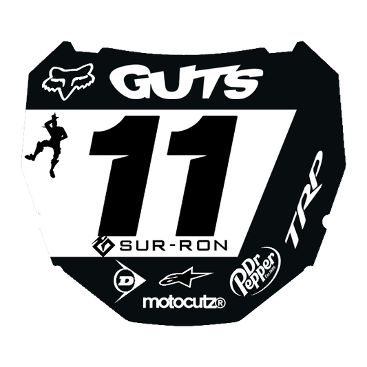 CUSTOM ODI NUMBER PLATE DECAL