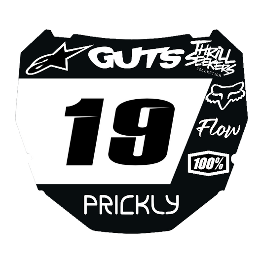 CUSTOM ODI NUMBER PLATE DECAL