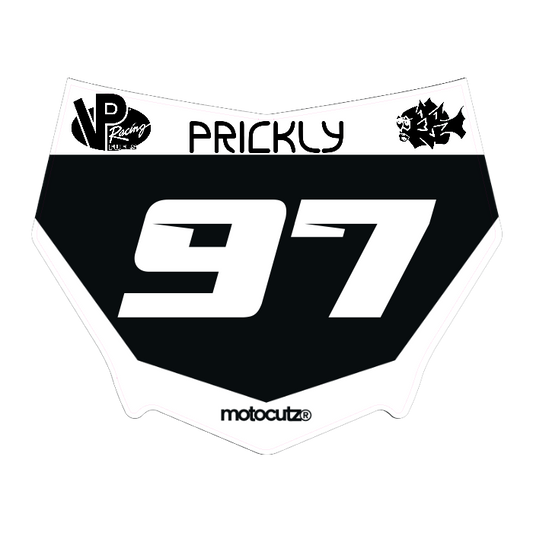 CUSTOM MOTOCUTZ FRONT PLATE DECAL