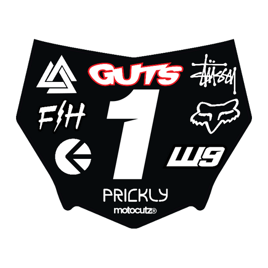 CUSTOM MOTOCUTZ FRONT PLATE DECAL