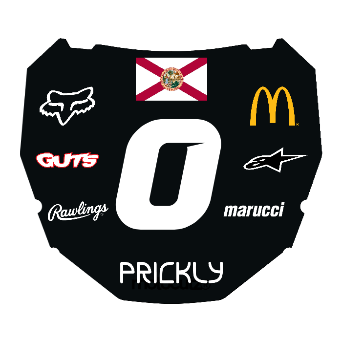 CUSTOM ODI NUMBER PLATE DECAL