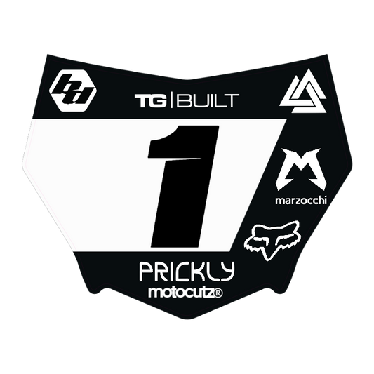 CUSTOM MOTOCUTZ FRONT PLATE DECAL