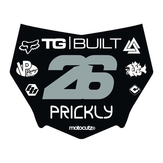 CUSTOM MOTOCUTZ FRONT PLATE DECAL