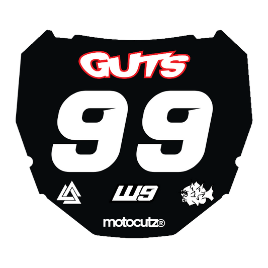 CUSTOM ODI NUMBER PLATE DECAL