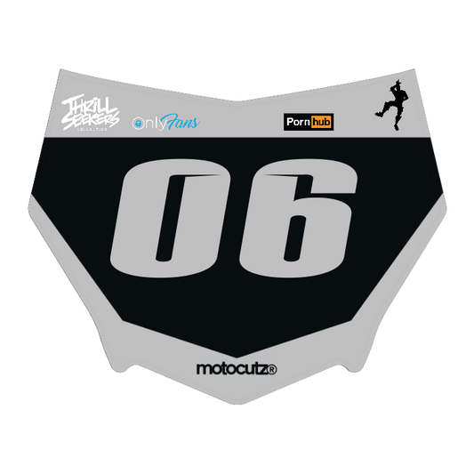 CUSTOM MOTOCUTZ FRONT PLATE DECAL