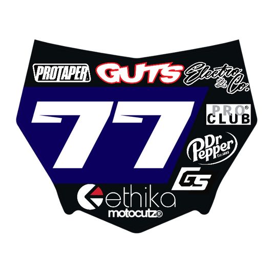 CUSTOM MOTOCUTZ FRONT PLATE DECAL