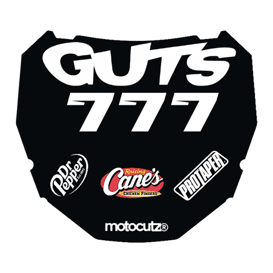 CUSTOM ODI NUMBER PLATE DECAL