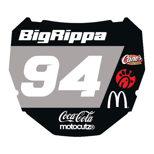 CUSTOM ODI NUMBER PLATE DECAL