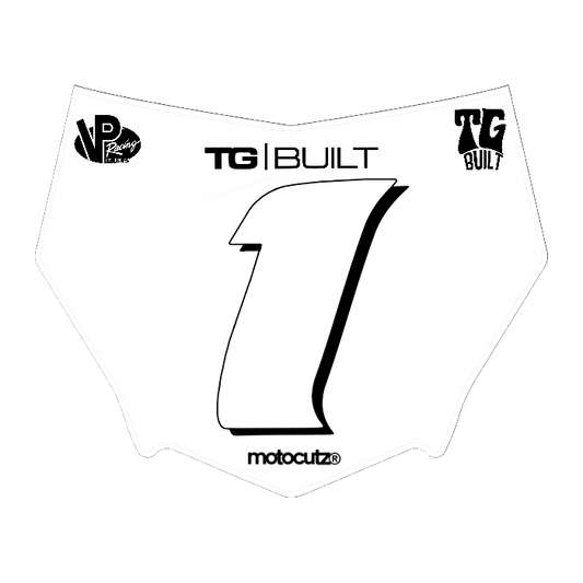 CUSTOM MOTOCUTZ FRONT PLATE DECAL