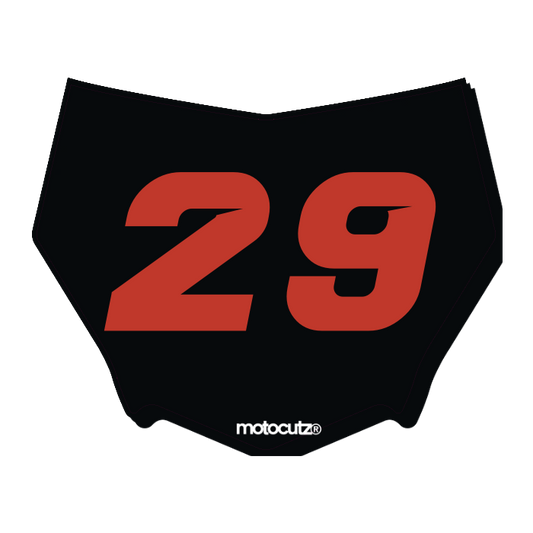 CUSTOM MOTOCUTZ FRONT PLATE DECAL