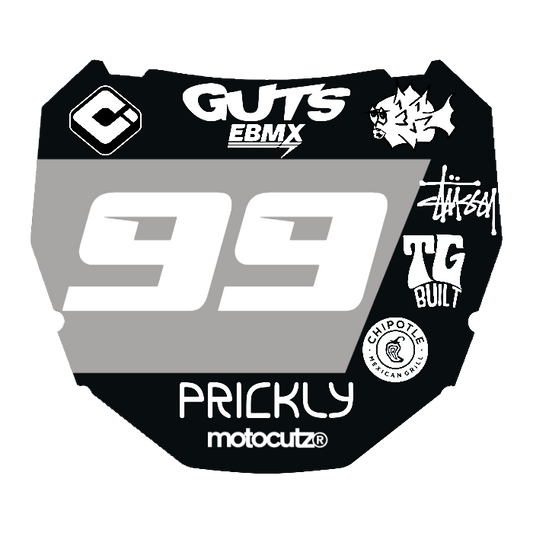 CUSTOM ODI NUMBER PLATE DECAL