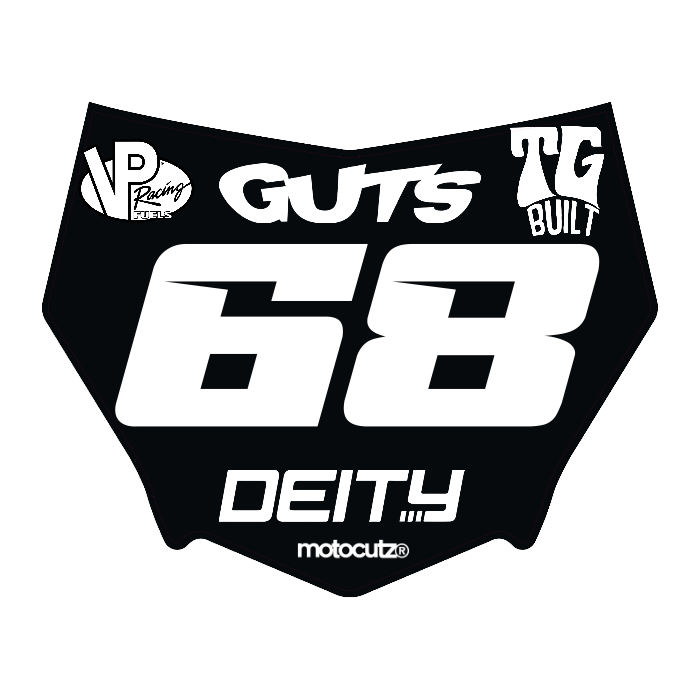 CUSTOM MOTOCUTZ FRONT PLATE DECAL