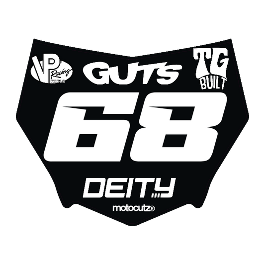 CUSTOM MOTOCUTZ FRONT PLATE DECAL