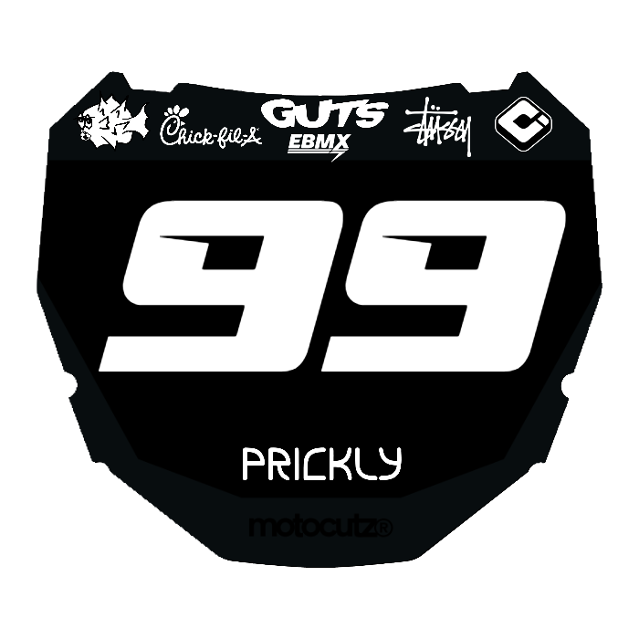 CUSTOM ODI NUMBER PLATE DECAL