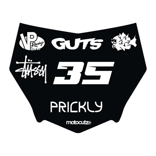 CUSTOM MOTOCUTZ FRONT PLATE DECAL