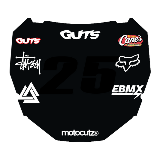 CUSTOM ODI NUMBER PLATE DECAL