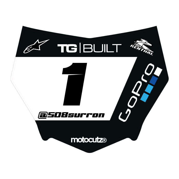 CUSTOM MOTOCUTZ FRONT PLATE DECAL