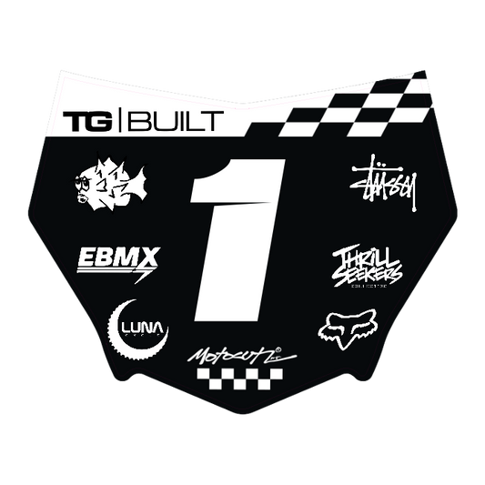 CUSTOM MOTOCUTZ FRONT PLATE DECAL