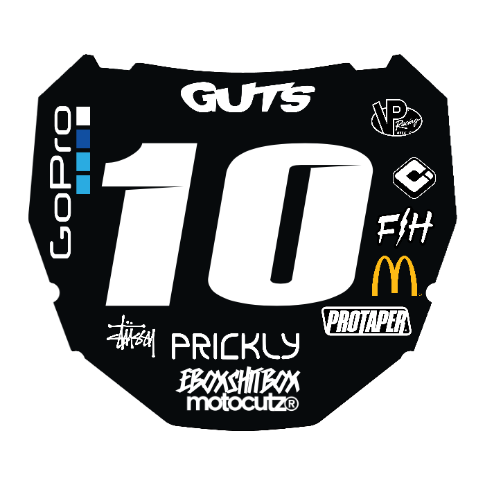 CUSTOM ODI NUMBER PLATE DECAL