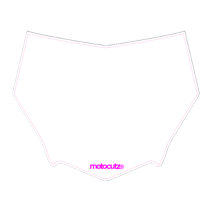 CUSTOM MOTOCUTZ FRONT PLATE DECAL