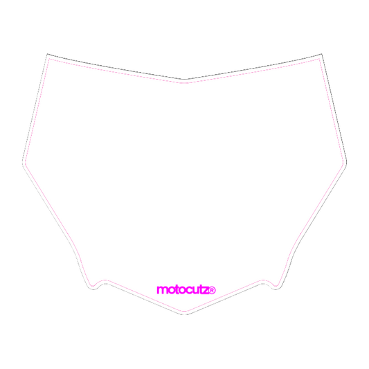 CUSTOM MOTOCUTZ FRONT PLATE DECAL