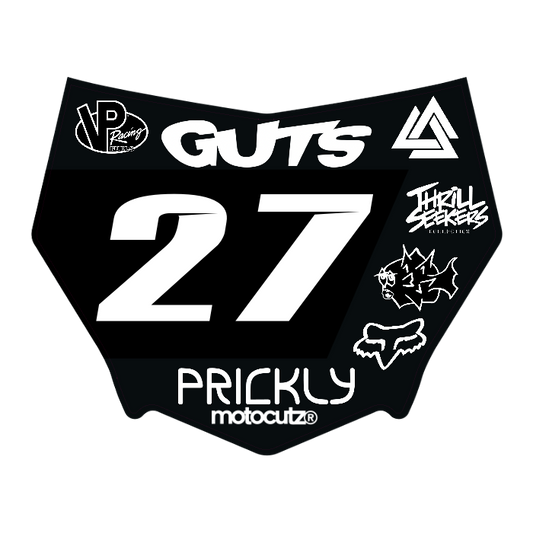 CUSTOM MOTOCUTZ FRONT PLATE DECAL