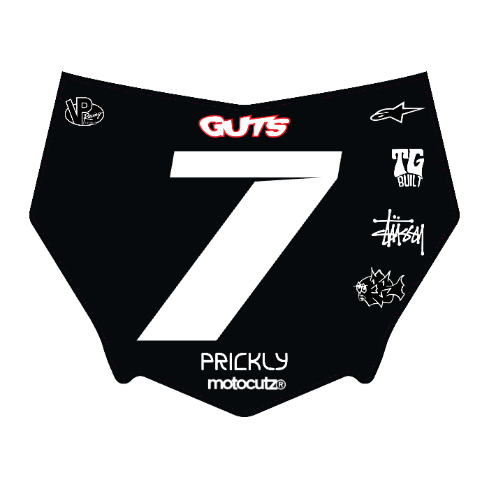 CUSTOM MOTOCUTZ FRONT PLATE DECAL