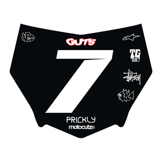 CUSTOM MOTOCUTZ FRONT PLATE DECAL